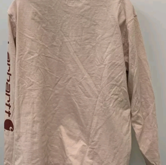Carhartt Ash Rose Loose Fit Heavyweight Long Sleeve Graphic T-Shirt Size XL - Picture 2 of 5